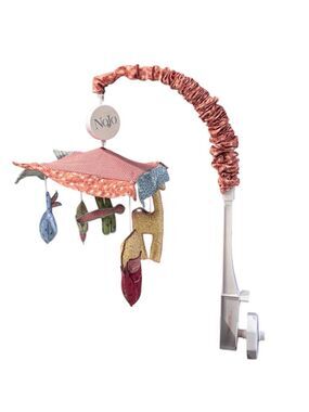 Vintage Rare NoJo Noah's Arc Patch Baby Crib Mobile Hanging Animals Infant